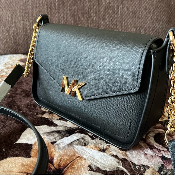 MICHAEL KORS Sylvia Small Flap Closure Gold-Tone Hardware Crossbody Bag NWT - Picture 2 of 15